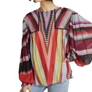 Anthropologie Blank London Miranda Peasant Blouse